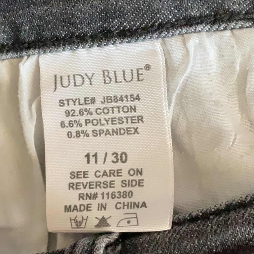 Judy Blue Dark Gray Skinny Jeans - Picture 6 of 8